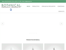 Tablet Screenshot of botanical.mx